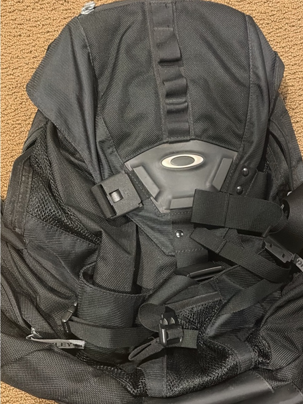 Oakley Black Tactical Camera Backpack with Secure Straps
